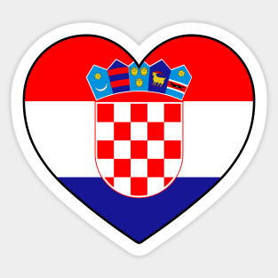 Heart - Croatia Sticker